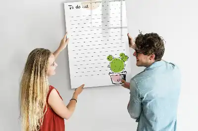 Magnettafel zum Schreiben als To-Do-Liste
