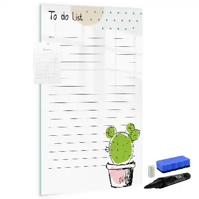 Magnettafel zum Schreiben als To-Do-Liste