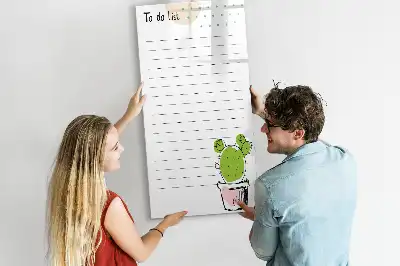 Magnettafel zum Schreiben als To-Do-Liste