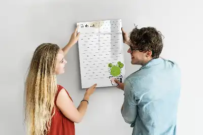 Magnettafel zum Schreiben als To-Do-Liste
