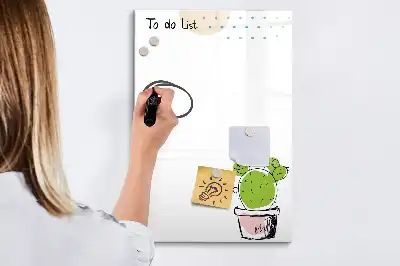 Magnettafel zum Schreiben als To-Do-Liste