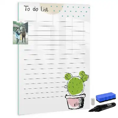 Magnettafel zum Schreiben als To-Do-Liste