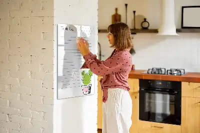 Magnettafel zum Schreiben als To-Do-Liste