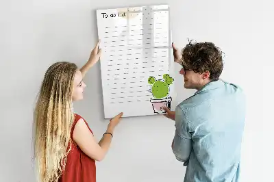 Magnettafel zum Schreiben als To-Do-Liste