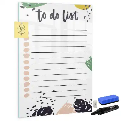 Magnettafel beschreibbar als To-Do-Liste