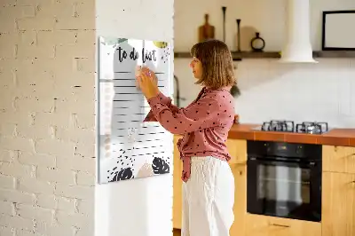 Magnettafel beschreibbar als To-Do-Liste