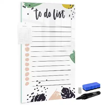 Magnettafel beschreibbar als To-Do-Liste