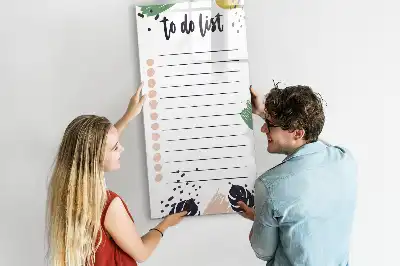 Magnettafel beschreibbar als To-Do-Liste