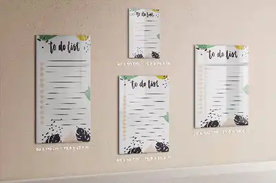 Magnettafel beschreibbar als To-Do-Liste
