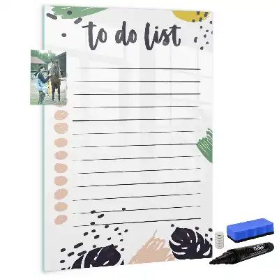Magnettafel beschreibbar als To-Do-Liste