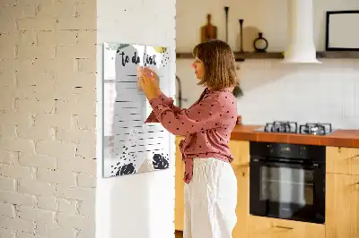 Magnettafel beschreibbar als To-Do-Liste