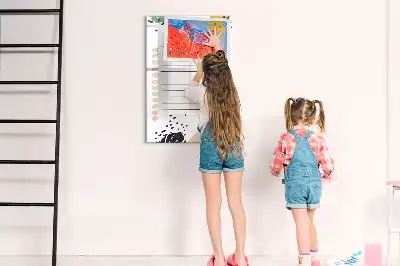 Magnettafel beschreibbar als To-Do-Liste