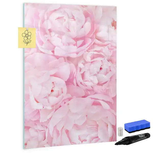 Magnettafel zum Schreiben mit Motiv Sommerblumen