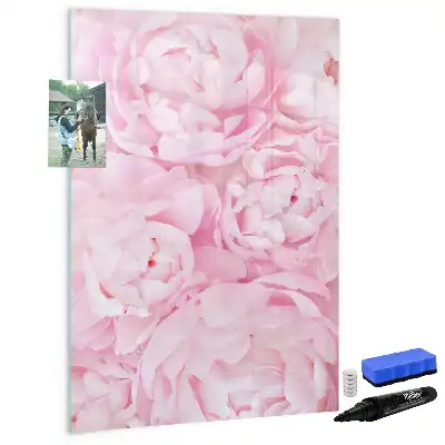 Magnettafel zum Schreiben mit Motiv Sommerblumen