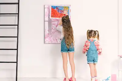 Magnettafel zum Schreiben mit Motiv Sommerblumen