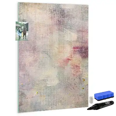 Magnettafel beschreibbar mit Farbflecken-Motiv