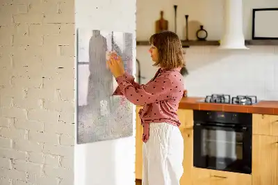 Magnettafel beschreibbar mit Farbflecken-Motiv