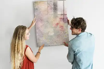 Magnettafel beschreibbar mit Farbflecken-Motiv