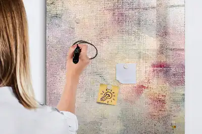 Magnettafel beschreibbar mit Farbflecken-Motiv