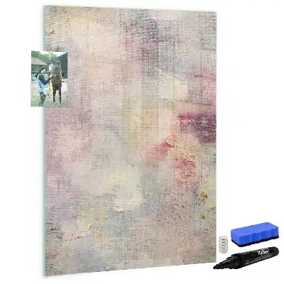 Magnettafel beschreibbar mit Farbflecken-Motiv