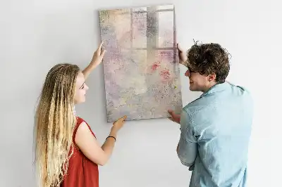 Magnettafel beschreibbar mit Farbflecken-Motiv
