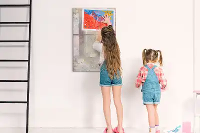 Magnettafel beschreibbar mit Farbflecken-Motiv