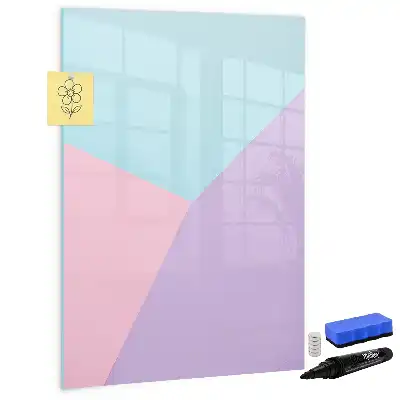 Beschreibbare Magnettafel mit Pastellmuster