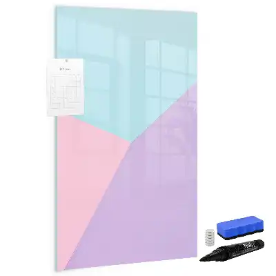 Beschreibbare Magnettafel mit Pastellmuster