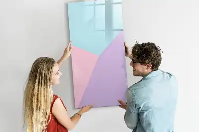 Beschreibbare Magnettafel mit Pastellmuster