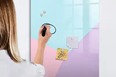 Beschreibbare Magnettafel mit Pastellmuster