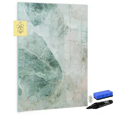 Magnettafel beschreibbar in Steinmarmor-Optik