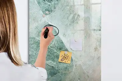 Magnettafel beschreibbar in Steinmarmor-Optik