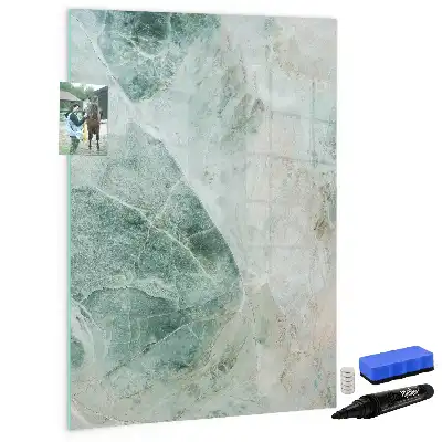 Magnettafel beschreibbar in Steinmarmor-Optik