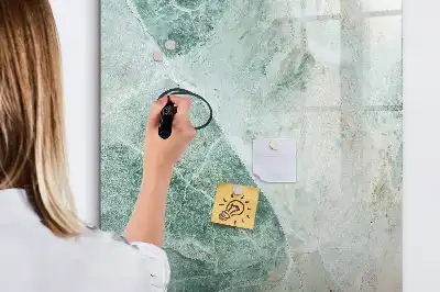 Magnettafel beschreibbar in Steinmarmor-Optik