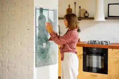Magnettafel beschreibbar in Steinmarmor-Optik