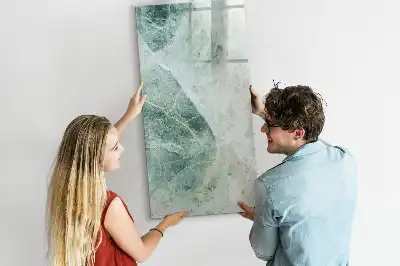 Magnettafel beschreibbar in Steinmarmor-Optik