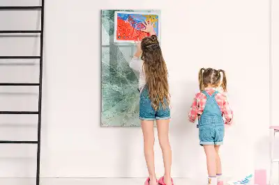 Magnettafel beschreibbar in Steinmarmor-Optik