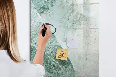 Magnettafel beschreibbar in Steinmarmor-Optik