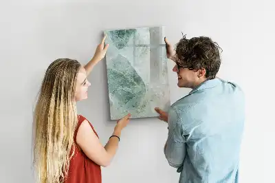 Magnettafel beschreibbar in Steinmarmor-Optik