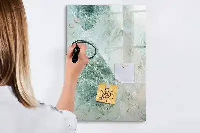 Magnettafel beschreibbar in Steinmarmor-Optik