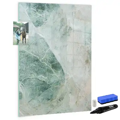 Magnettafel beschreibbar in Steinmarmor-Optik