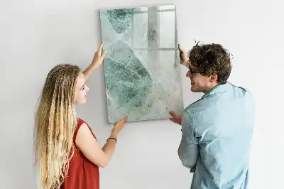 Magnettafel beschreibbar in Steinmarmor-Optik