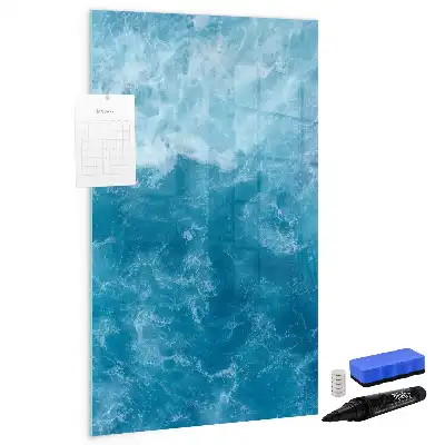 Magnettafel zum Schreiben mit Wasser Meer und Ozean Motiv