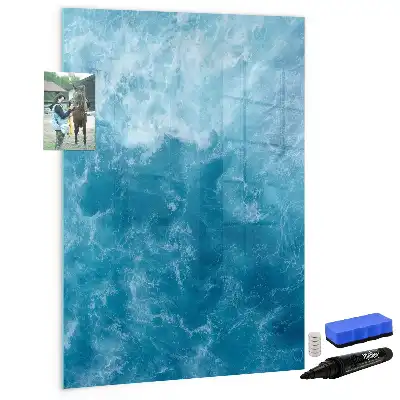 Magnettafel zum Schreiben mit Wasser Meer und Ozean Motiv