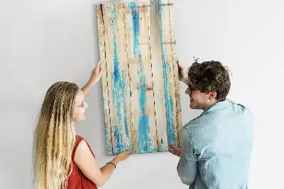 Magnettafel beschreibbar in Antikholz-Optik