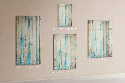 Magnettafel beschreibbar in Antikholz-Optik