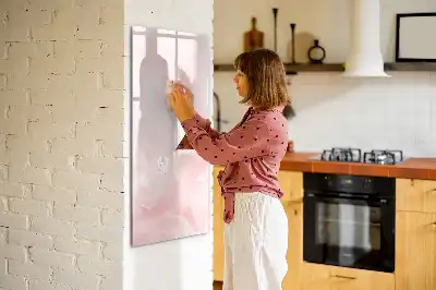 Magnettafel beschreibbar mit Rosen-Motiv