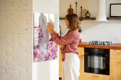 Magnettafel zum Schreiben mit Frühlingsblumen-Motiv