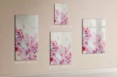 Magnettafel zum Schreiben mit Frühlingsblumen-Motiv