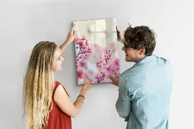Magnettafel zum Schreiben mit Frühlingsblumen-Motiv